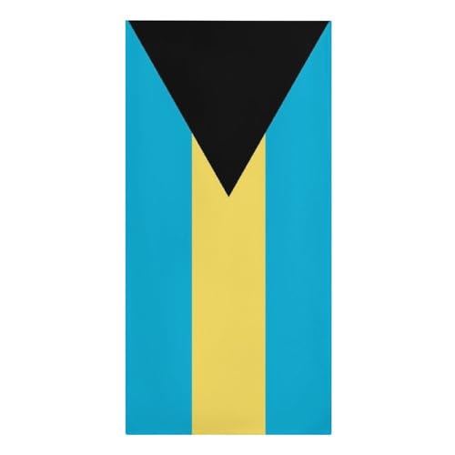 UBBVPKY Stilvolles Strandtuch Aus Mikrofaser – Übergroß Extragroß Schnelltrocknend Sandfrei Saugfähig Leicht Mit Neuartigem Aufdruck Der Bahamas-Flagge 70 X 150Cm UBBVPKY Stilvolles Strandtuch Aus Mikrofaser – Übergroß Extragroß Schnelltrocknend Sandfrei Saugfähig Leicht Mit Neuartigem Aufdruck Der Bahamas-Flagge 70 X 150Cm von UBBVPKY