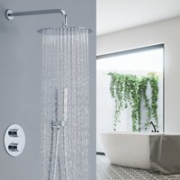 Ubeegol - Unterputz Duschsystem Thermostat Regendusche Duschset Duscharmatur Badezimmer Rund Kopfbrause 30 Handbrause mit Thermostat unterputz Ubeegol - Unterputz Duschsystem Thermostat Regendusche Duschset Duscharmatur Badezimmer Rund Kopfbrause 30 Handbrause mit Thermostat unterputz von UBEEGOL