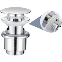 Universal Ablaufgarnitur Pop-Up Ventil 1 1/4 Zoll aus Messing mit Überlauf Abflussgarnitur für Waschtisch Waschbecken von UBEEGOL