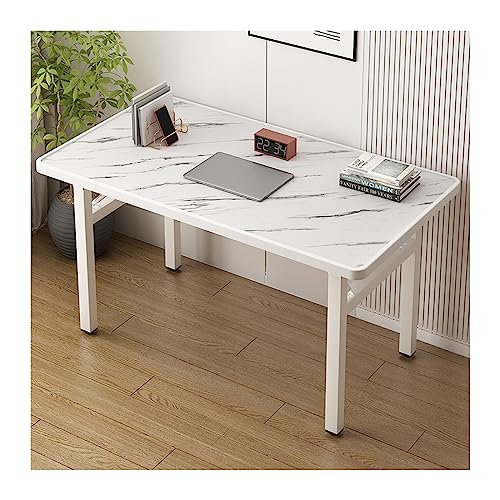 Büroschreibtisch, faltbar, PC-Tisch, einfacher Esstisch, Zuhause, Schlafzimmer, Schreibtisch, einfacher und moderner Schreibtisch für Studenten, Mieten Sie einen kleinen Tisch, modischer Kunst-PC von UBFSNKVX