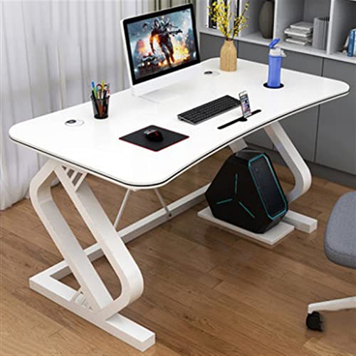 UBFSNKVX Bürotisch, Multifunktions-Desktop-PC-Schreibtisch mit Handy-Kartensteckplatz, ergonomischer Bogen, einfacher Mode, elektronischer Wettbewerbstisch, Gaming-Schreibtisch, PC-Schreibtisch von UBFSNKVX