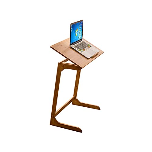 UBFSNKVX Bürotisch, beweglicher Laptop-Schreibtisch, einfacher Nachttisch, Sofatisch mit Klappdeckel, neigungsverstellbarer Arbeitstisch, 2 Farben, PC-Schreibtisch von UBFSNKVX