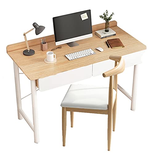 UBFSNKVX Computertisch, Massivholz-Computertisch mit Stuhl, einfacher Heim-Studientisch/Notebook-Werkbank von UBFSNKVX