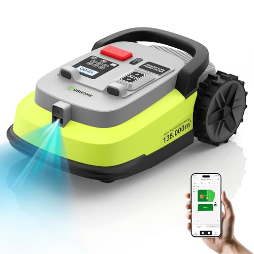 UBHOME M10 Rasenmäher Roboter, Mähroboter ohne Begrenzungskabel für Rasenflächen bis 1200m², Vision+RTK Fusion-Mapping,Smart-Navigation, Hindernisvermeidung, App-Steuerung UBHOME M10 Rasenmäher Roboter, Mähroboter ohne Begrenzungskabel für Rasenflächen bis 1200m², Vision+RTK Fusion-Mapping,Smart-Navigation, Hindernisvermeidung, App-Steuerung von UBHOME