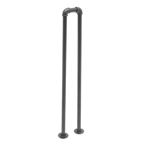 1 Stück Treppenhandlauf, schwarz, U-förmig, industrielles Schmiedeeisengeländer, rutschfeste Sicherheit for drinnen und draußen Für Veranda 1 Stück Treppenhandlauf, schwarz, U-förmig, industrielles Schmiedeeisengeländer, rutschfeste Sicherheit for drinnen und draußen Für Veranda von UBOHUZ