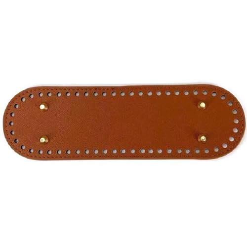 10 stücke Handgemachte Oval Boden for Gestrickte Tasche PU Leder Tragen-Beständig Zubehör Mit Löcher DIY Häkeln Für Tasche Häkeln(Color 2) von UBOHUZ