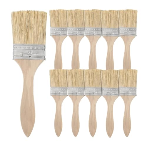 10 stücke Pinsel Holz Griff Zoll Borsten Dichten Möbel Wand Malerei Vielseitig Für Wasserbasierte Farben von UBOHUZ