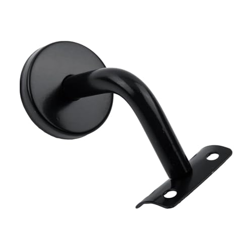 10PC Handlauf Halterung Professionelle Solide Edelstahl Wand Montiert Klammern Unterstützt Schwarz für Treppengeländer(60X80MM) von UBOHUZ