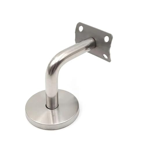 10Pcs Wand Unterstützung Handlauf Halterung Edelstahl Treppen Geländer Leitplanke Hand Schiene Halter für Treppengeländer(Curved Support) von UBOHUZ