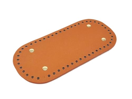 10pc Oval Boden for Gestrickte Tasche Leder Zubehör Handarbeit Mit Löchern DIY Häkeln Handarbeit Pu Basis Für Tasche Häkeln(22x10cm) von UBOHUZ