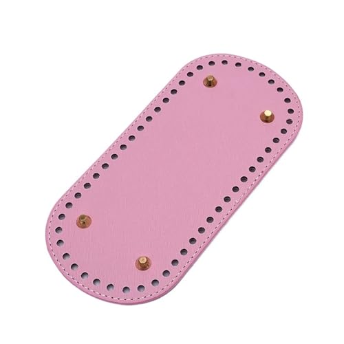 10pc Oval Lange Boden for Gestrickte Tasche PU Leder Taschen Zubehör Handtasche Basis Handarbeit Mit Löchern DIY Häkeln Für Tasche Häkeln(Pink) von UBOHUZ