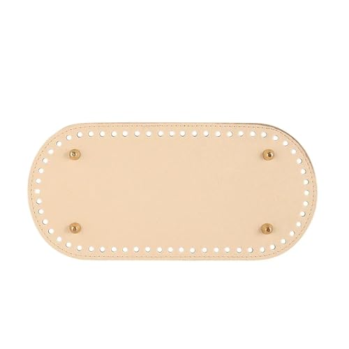 10pc PU Leder Handgemachte Tasche Basis Boden DIY Häkeln Haken Frauen Brieftasche Handtasche Zubehör Teile Für Tasche Häkeln(Beige) von UBOHUZ