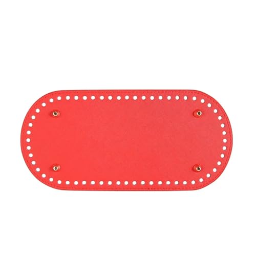 10pc PU Leder Handgemachte Tasche Basis Boden DIY Häkeln Haken Frauen Brieftasche Handtasche Zubehör Teile Für Tasche Häkeln(Red) von UBOHUZ