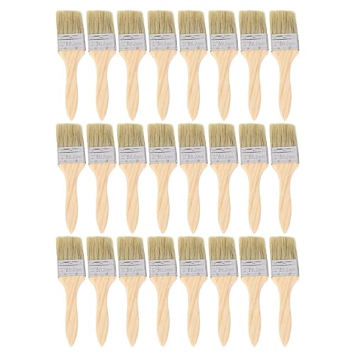 24er-Pack mit 1,5 Zoll (35 mm) großen Pinseln und Chips for Flecken, Lacke, Kleber Gesso Für Wasserbasierte Farben von UBOHUZ