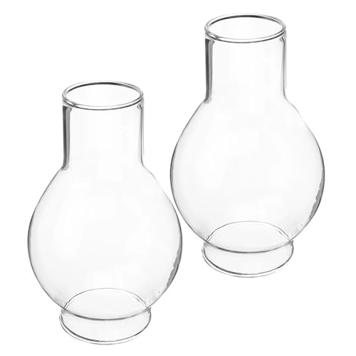 2er-Pack Kerzenständer-Lampenschirme aus klarem Glas mit hohem, geradem Rohr und winddichten Halterungen, geeignet for Esstische zu Hause Für Petroleumlampe 2er-Pack Kerzenständer-Lampenschirme aus klarem Glas mit hohem, geradem Rohr und winddichten Halterungen, geeignet for Esstische zu Hause Für Petroleumlampe von UBOHUZ
