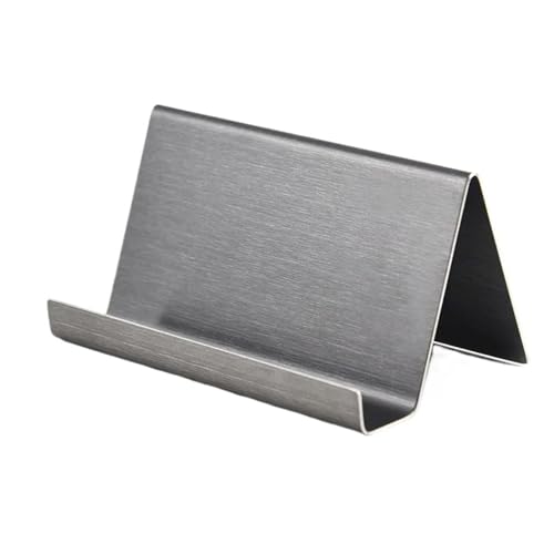 3 stücke Metall Visitenkarte Name Tag Display Rack Stand Desktop Tisch Veranstalter Handy Halter Konferenz Zimmer Zubehör Für Kartenaufkleber(Black) von UBOHUZ