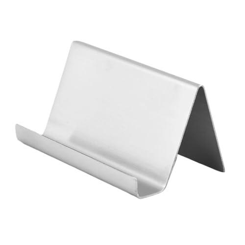 3 stücke Metall Visitenkarte Name Tag Display Rack Stand Desktop Tisch Veranstalter Handy Halter Konferenz Zimmer Zubehör Für Kartenaufkleber(Silver) von UBOHUZ