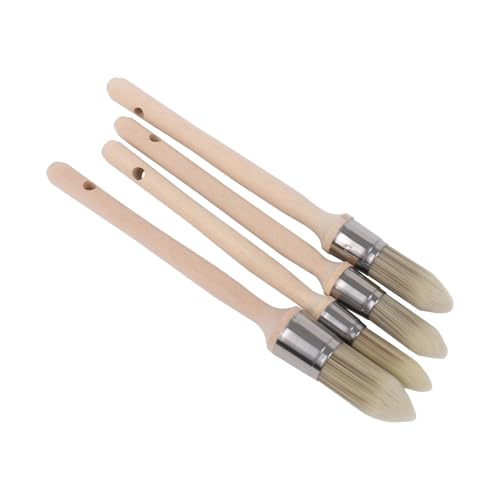 4 Stück Rundpinsel for Hauswandkanten, Holzgriff, 0,6"/0,7"/0,8"/1" Für Wasserbasierte Farben 4 Stück Rundpinsel for Hauswandkanten, Holzgriff, 0,6"/0,7"/0,8"/1" Für Wasserbasierte Farben von UBOHUZ