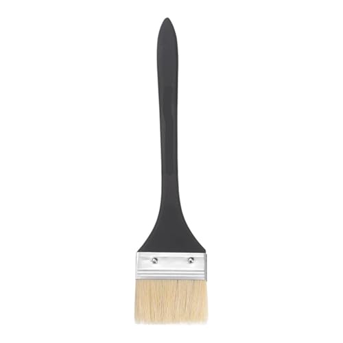 4 Stück kleine Pinsel mit Naturborsten und Holzgriff, Malwerkzeug for Flecken, Wand, Tür, Schrank, Möbel Für Wasserbasierte Farben(Bristle Width 52mm) von UBOHUZ