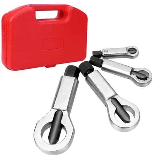 4-teiliges Hochleistungs-Mutternsprenger-Set Aus Metall, Bolzenknacker, Brecherwerkzeug For Entfernen Gebrochener, Beschädigter, Korrodierter Schrauben Zum Entfernen Gebrochener Muttern 4-teiliges Hochleistungs-Mutternsprenger-Set Aus Metall, Bolzenknacker, Brecherwerkzeug For Entfernen Gebrochener, Beschädigter, Korrodierter Schrauben Zum Entfernen Gebrochener Muttern von UBOHUZ