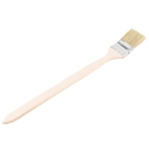 6 stücke 2 Zoll Breite Holzgriff Metall Ferrule Faux Borsten Kopf Heizkörper Pinsel Für Wasserbasierte Farben von UBOHUZ
