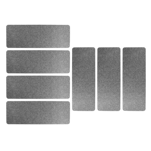Treppenstufen 7/14Pcs 45x20cm Treppenmatte Anti-Rutsch-Treppenstufenboden Selbstklebende Treppenunterlage Klebrige Unterseite Teppiche Teppich DIY Schneiden Für Treppenschutz(Dark Grey,14Pcs 45x20cm) von UBOHUZ