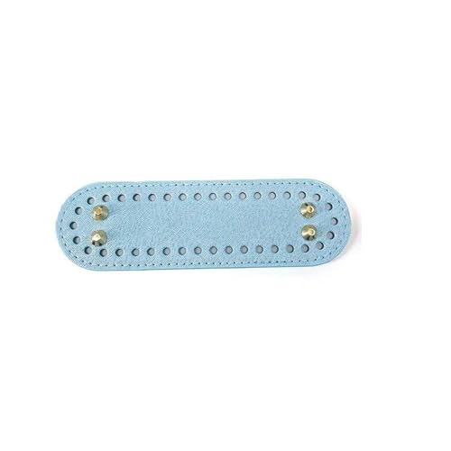 UBOHUZ 10pc DIY Oval Lange Unten Gurtband Handgemachte Häkeln Taschen Rechteck Runde Tasche for Gestrickte Für Tasche Häkeln(Blue) von UBOHUZ