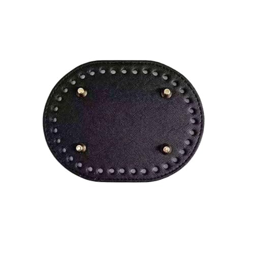 UBOHUZ 10pc Handgemachte Boden Gurtband for Häkeln Taschen Rechteck DIY Tasche Gestrickte Für Tasche Häkeln(Oval Black) von UBOHUZ