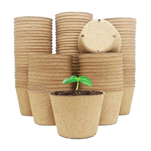 UBOHUZ Abbaubare Anzuchttöpfe 100 stücke 10cm Blumentöpfe Torf Pflanztöpfe Biologisch Abbaubar Papier Tasse for Anlage Starter Ausgangs Tablett UBOHUZ Abbaubare Anzuchttöpfe 100 stücke 10cm Blumentöpfe Torf Pflanztöpfe Biologisch Abbaubar Papier Tasse for Anlage Starter Ausgangs Tablett von UBOHUZ
