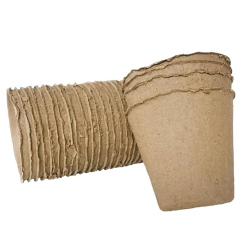 UBOHUZ Abbaubare Anzuchttöpfe 50 stücke Papier Topf Anlage Starter Biologisch Abbaubar Pflanzung Töpfe Hause Anbau Garten Werkzeuge von UBOHUZ