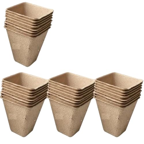 UBOHUZ Abbaubare Anzuchttöpfe 50Pcs Anlage Töpfe Kindergarten Tassen Garten Tablett Biologisch Abbaubar Papier Zellstoff Torf Töpfe Anlage Wachsen Taschen UBOHUZ Abbaubare Anzuchttöpfe 50Pcs Anlage Töpfe Kindergarten Tassen Garten Tablett Biologisch Abbaubar Papier Zellstoff Torf Töpfe Anlage Wachsen Taschen von UBOHUZ