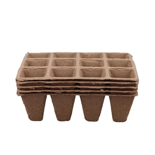 UBOHUZ Abbaubare Anzuchttöpfe 5Pcs 12-Loch Anlage Tablett Zellstoff Biologisch Abbaubar Gartenarbeit Aussaat Tablett Samen Pflanzer Hydrokultur Wachsen System Werkzeuge UBOHUZ Abbaubare Anzuchttöpfe 5Pcs 12-Loch Anlage Tablett Zellstoff Biologisch Abbaubar Gartenarbeit Aussaat Tablett Samen Pflanzer Hydrokultur Wachsen System Werkzeuge von UBOHUZ