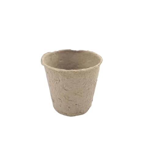 UBOHUZ Abbaubare Anzuchttöpfe Anlage Starter Papier Wachsen Topf Wachsenden Box Tablett Veg Pflanzer Garten Blume for Biologisch Abbaubar(8cm-50pcs) von UBOHUZ