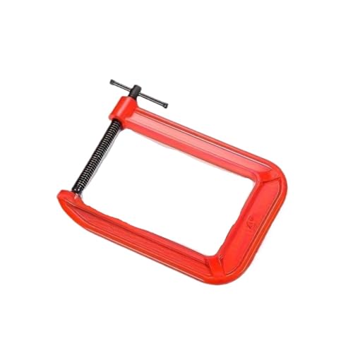 UBOHUZ C-Zwingen 2 Stück G-Klemmen mit tiefer Reichweite, C-Klemmen-Set mit 4 Zoll, robuste C-Klemmen aus Stahl for die Holzbearbeitung und das Schweißen Für Holzarbeiten(105x186mm) von UBOHUZ