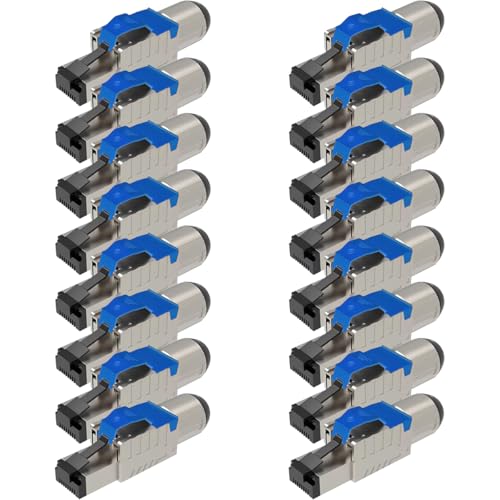 UC-Express Netzwerkstecker CAT 8 RJ45-16x RJ45 Stecker Blau Steckverbinder - werkzeuglos - geschirmt - mit Zugentlastung - CAT8 CAT8.1 LAN Netzwerkkabel Stecker UC-Express Netzwerkstecker CAT 8 RJ45-16x RJ45 Stecker Blau Steckverbinder - werkzeuglos - geschirmt - mit Zugentlastung - CAT8 CAT8.1 LAN Netzwerkkabel Stecker von UC-Express