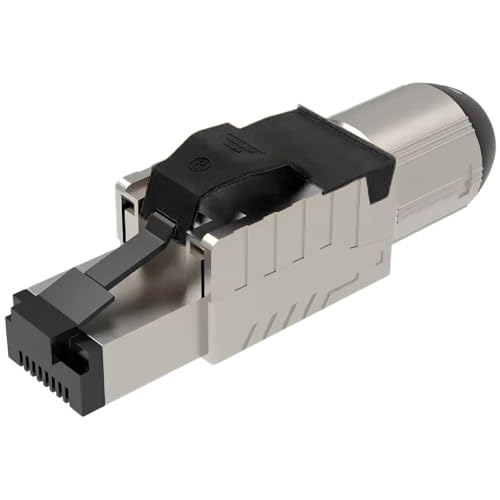 UC-Express Netzwerkstecker CAT 8 RJ45-1x RJ45 Stecker Schwarz Steckverbinder - werkzeuglos - geschirmt - mit Zugentlastung - CAT8 CAT8.1 LAN Netzwerkkabel Stecker UC-Express Netzwerkstecker CAT 8 RJ45-1x RJ45 Stecker Schwarz Steckverbinder - werkzeuglos - geschirmt - mit Zugentlastung - CAT8 CAT8.1 LAN Netzwerkkabel Stecker von UC-Express