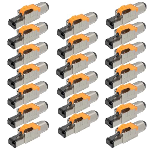 UC-Express Netzwerkstecker CAT 8 RJ45-20x RJ45 Stecker Steckverbinder - werkzeuglos - geschirmt - mit Zugentlastung - CAT8 CAT8.1 LAN Netzwerkkabel Stecker UC-Express Netzwerkstecker CAT 8 RJ45-20x RJ45 Stecker Steckverbinder - werkzeuglos - geschirmt - mit Zugentlastung - CAT8 CAT8.1 LAN Netzwerkkabel Stecker von UC-Express