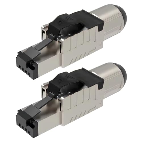 UC-Express Netzwerkstecker CAT 8 RJ45-2X RJ45 Stecker Schwarz Steckverbinder - werkzeuglos - geschirmt - mit Zugentlastung - CAT8 CAT8.1 LAN Netzwerkkabel Stecker UC-Express Netzwerkstecker CAT 8 RJ45-2X RJ45 Stecker Schwarz Steckverbinder - werkzeuglos - geschirmt - mit Zugentlastung - CAT8 CAT8.1 LAN Netzwerkkabel Stecker von UC-Express