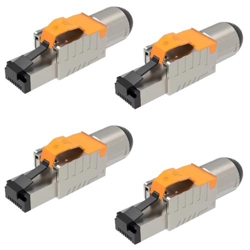 UC-Express Netzwerkstecker CAT 8 RJ45-4X RJ45 Stecker Steckverbinder - werkzeuglos - geschirmt - mit Zugentlastung - CAT8 CAT8.1 LAN Netzwerkkabel Stecker UC-Express Netzwerkstecker CAT 8 RJ45-4X RJ45 Stecker Steckverbinder - werkzeuglos - geschirmt - mit Zugentlastung - CAT8 CAT8.1 LAN Netzwerkkabel Stecker von UC-Express