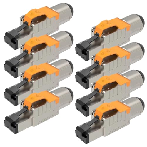 UC-Express Netzwerkstecker CAT 8 RJ45-8X RJ45 Stecker Steckverbinder - werkzeuglos - geschirmt - mit Zugentlastung - CAT8 CAT8.1 LAN Netzwerkkabel Stecker UC-Express Netzwerkstecker CAT 8 RJ45-8X RJ45 Stecker Steckverbinder - werkzeuglos - geschirmt - mit Zugentlastung - CAT8 CAT8.1 LAN Netzwerkkabel Stecker von UC-Express
