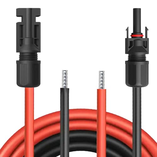 UC-Express Solar Verlängerungskabel für Laderegler Solarkabel Verbindungskabel - Kabel 4 mm² / 6 mm², Kabelquerschnitt:4mm², Länge:2X 10m inkl. 0% MwSt. gem. § 12 Abs. 3 UStG von UC-Express