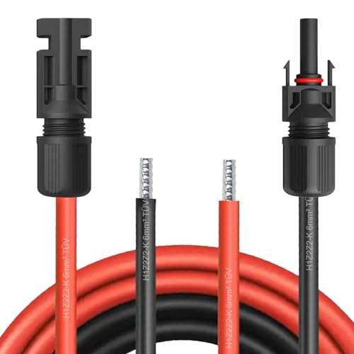 UC-Express Solar Verlängerungskabel für Laderegler Solarkabel Verbindungskabel - Kabel 4 mm² / 6 mm², Kabelquerschnitt:6mm², Länge:2X 25m inkl. 0% MwSt. gem. § 12 Abs. 3 UStG von UC-Express