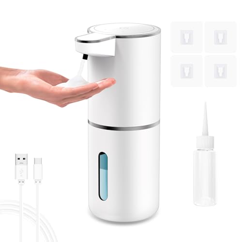 UCAMP Automatic Soap Dispenser with Sensor,Soap Dispenser Automatic Wall Mounting,Electric Soap Dispenser,380 ml,with USB,Rechargeable,IPX5 Waterproof for Bathroom,Toilet,Kitchen von UCAMP