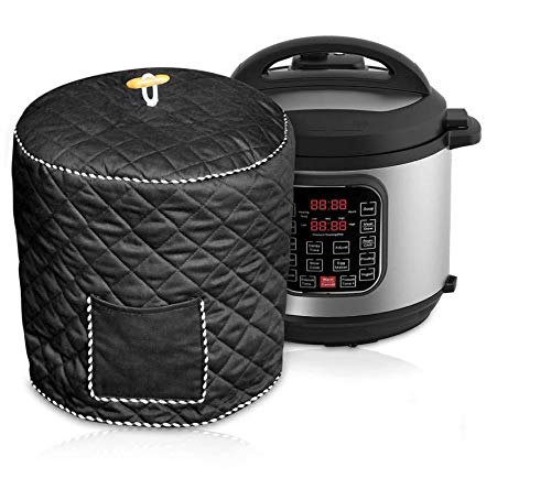 Elektrische Schnellkochtopf Abdeckung UCARE Reiskocher Abdeckung Abdeckung für Instant-Topf mit Tasche Kleine Küchengeräte Schwarz (Schwarz, 6QT) von UCARE