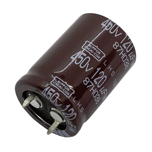 Elko Kondensator radial 120µF 450V | Snap-In Elektrolytkondensator bis zu 105°C | 120uF Electrolytic Capacitor from UCC Elko Kondensator radial 120µF 450V | Snap-In Elektrolytkondensator bis zu 105°C | 120uF Electrolytic Capacitor from UCC von UCC