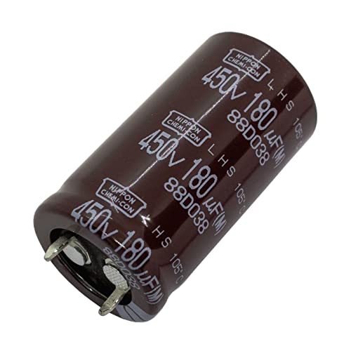Elko Kondensator radial 180µF 450V | Snap-In Elektrolytkondensator bis zu 105°C | 180uF Electrolytic Capacitor from UCC Elko Kondensator radial 180µF 450V | Snap-In Elektrolytkondensator bis zu 105°C | 180uF Electrolytic Capacitor from UCC von UCC