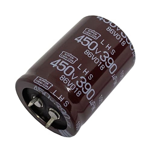 Elko Kondensator radial 390µF 450V | Snap-In Elektrolytkondensator bis zu 105°C | 390uF Electrolytic Capacitor from UCC Elko Kondensator radial 390µF 450V | Snap-In Elektrolytkondensator bis zu 105°C | 390uF Electrolytic Capacitor from UCC von UCC