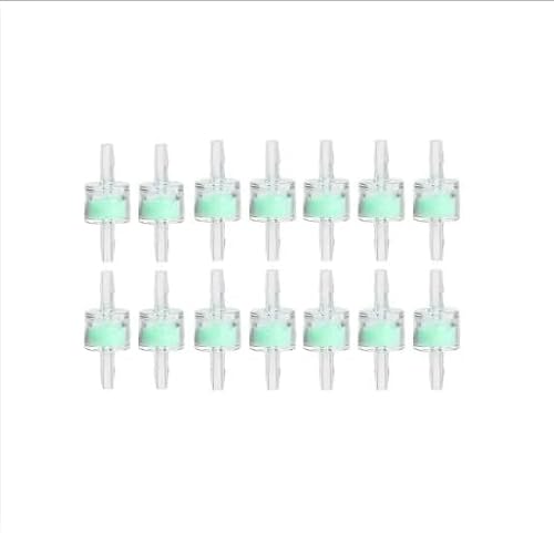 14 Stück 4mm Aquarium Silikonschlauch Filter, ABS Grün Wasserpumpe Reinigung Filtration Luftfilter, Fischteich Zubehör Sauerstoff Aquarium Filter Tubing für Fischbecken von UCFBWO