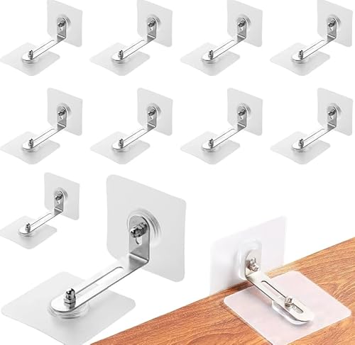 20 Stück Kippsicherung Möbel Set, Kippschutz Schrank Möbelanker Ohne Bohren Wandanker Regal Wandbefestigung Anti Kipp Halter für Schrank Regal Kommode Belastbarkeit Haustiere Babysicherheit. 20 Stück Kippsicherung Möbel Set, Kippschutz Schrank Möbelanker Ohne Bohren Wandanker Regal Wandbefestigung Anti Kipp Halter für Schrank Regal Kommode Belastbarkeit Haustiere Babysicherheit. von UCFBWO