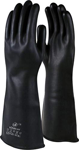 UCI Kong Extra Dicke Handschuhe aus Naturkautschuk, 44 cm, Schwarz von UCI